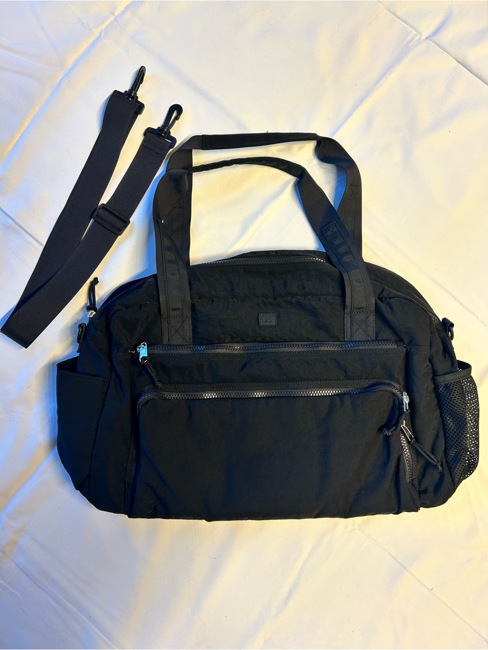 C&C California Black Travel Duffel with Detachable Strap